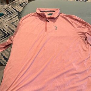 Pink golf quarter zip